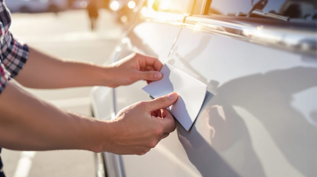 marquage véhicule magnétique